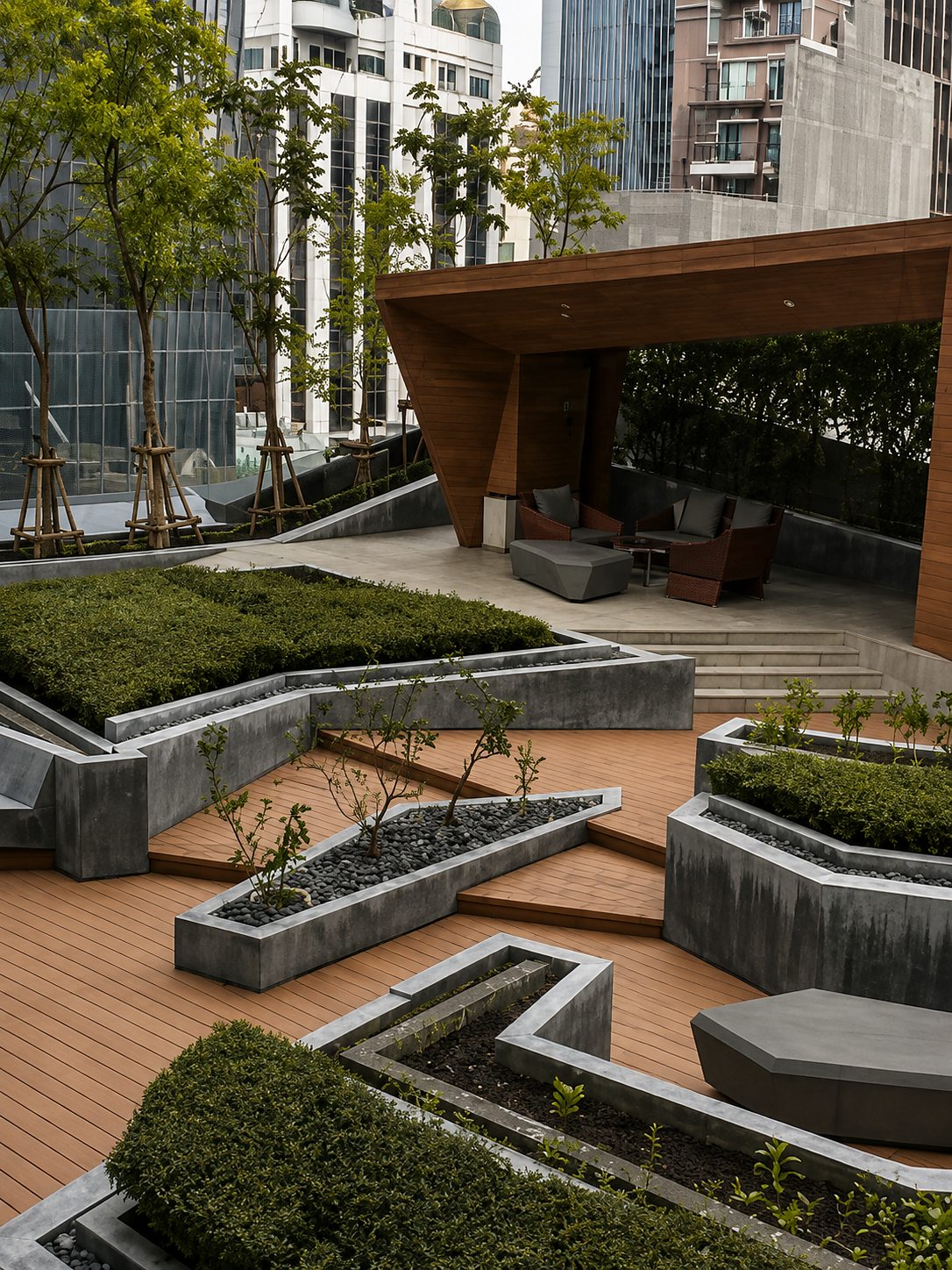 MARQUE Sukhumvit: Landscaped garden