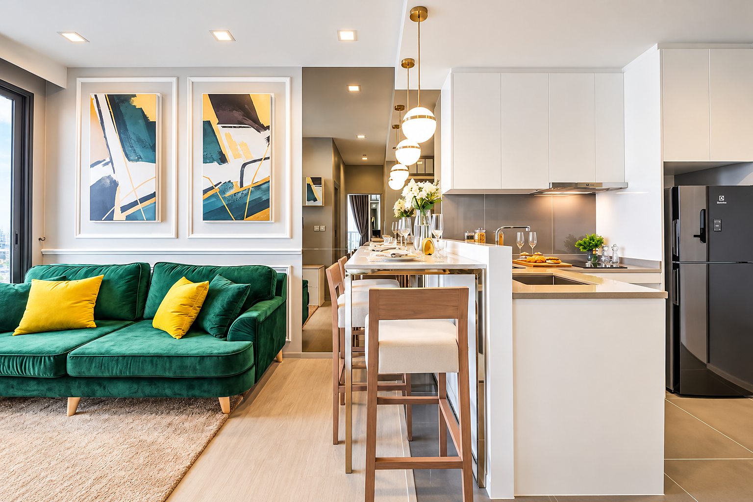 M Thonglor 10: Kitchen and breakfast bar