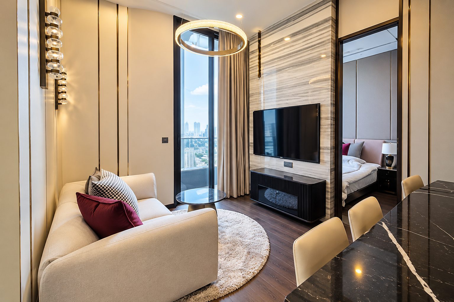 The Esse Sukhumvit 36: Living area
